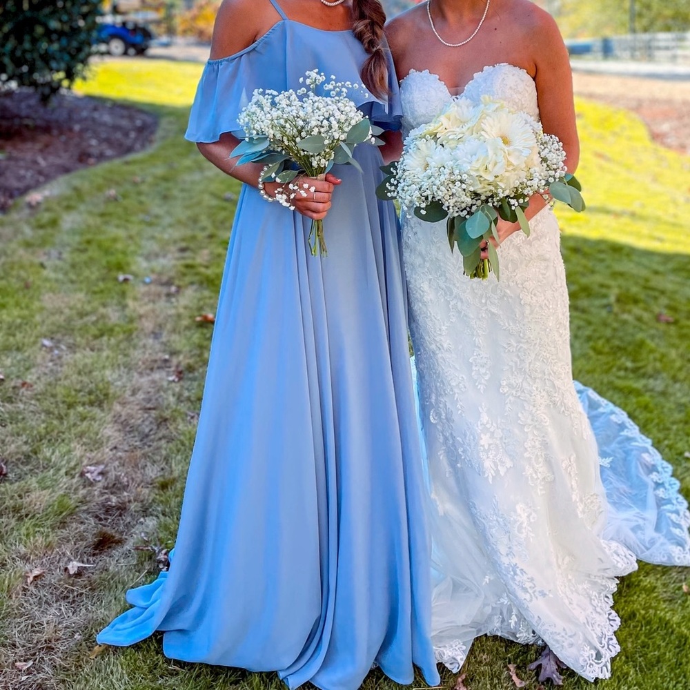 Cold shoulder Bridesmaid/Formal dress